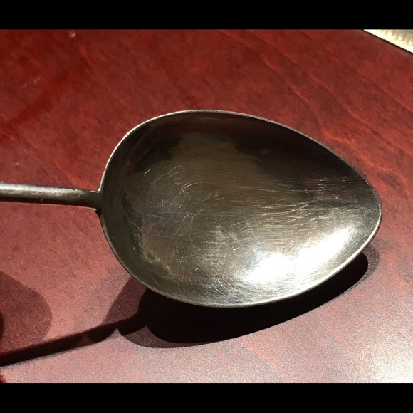 Vintage Sterling Silver Jade Hong Kong Spoon - Picture 5 of 5